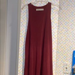 ✨ A&F Flowy Maroon Tank Dress 💖